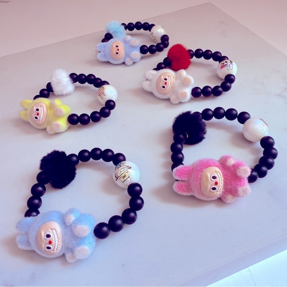 NWOT 1 Handmade Labubu Beaded Bracelets for Kids - Picture 1 of 7